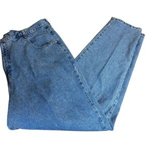 Vintage Avenue Blues Jeans Mens 22 Tall Denim Light Wash High Rise Relaxed